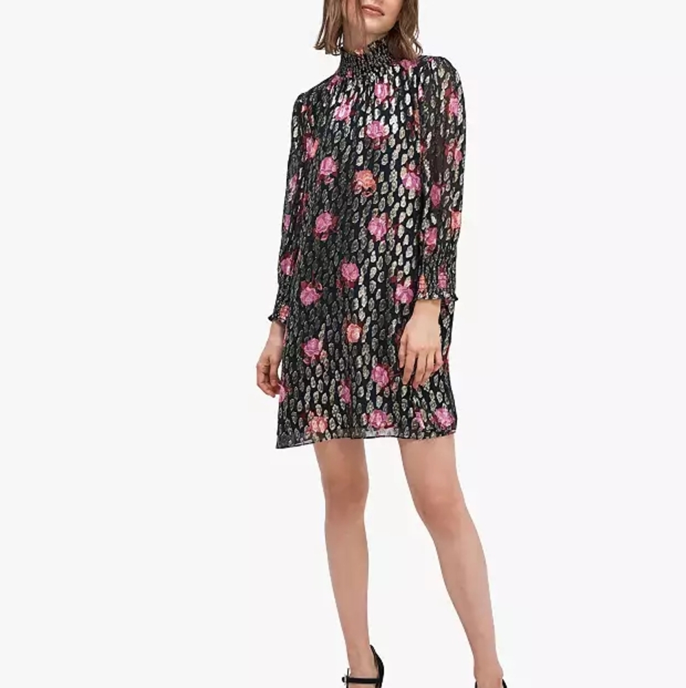 Kate Spade Rose Garden Smocked Shift Dress